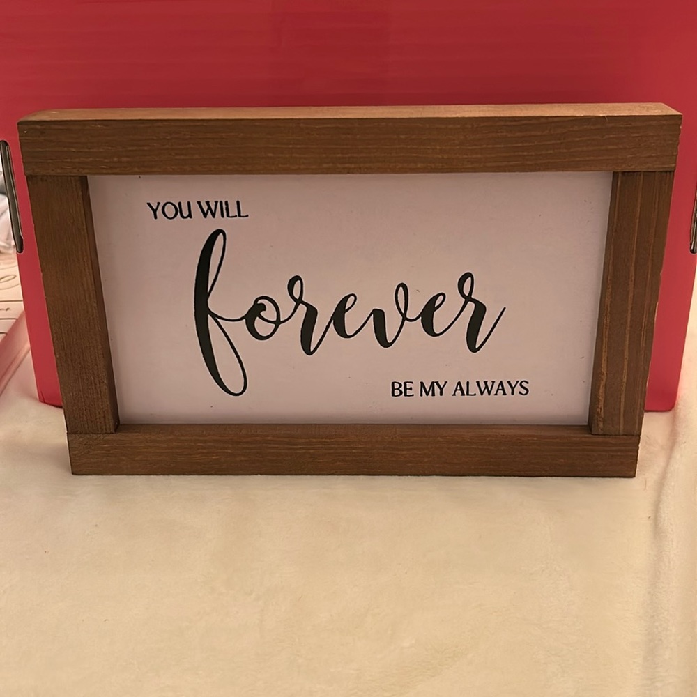 🔥Brand New framed “You Will Forever Be My Always” B133